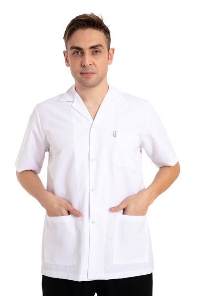 Doktor Önlük Erkek Kısa Kollu Ec-01 64-6XL Özel Üretim