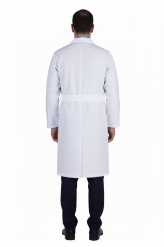 ALPAKA Erkek Beyaz Doktor Önlüğü - LABOR 100cm Hekim, Eczacı ve Laboratuvar (EP-01)