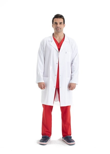 Beyaz Önlük Erkek Ep-01 64/6XL Özel Sipariş