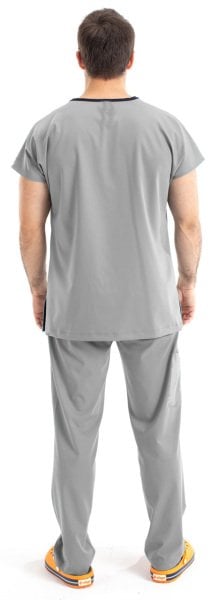 Dr Greys Model Cerrahi Forma Terikoton Erkek Gri