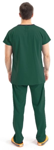 Dr Greys Model Cerrahi Forma Terikoton Erkek Haki Yeşil