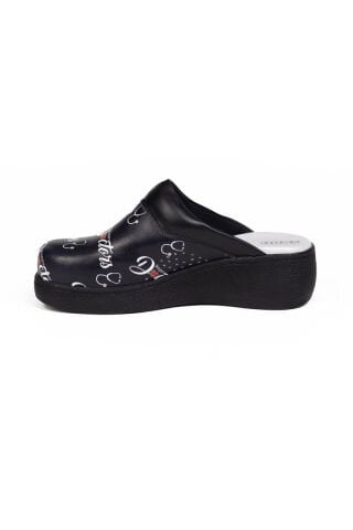 Sabo Terlik Kadın Siyah Doktor Baskılı 209