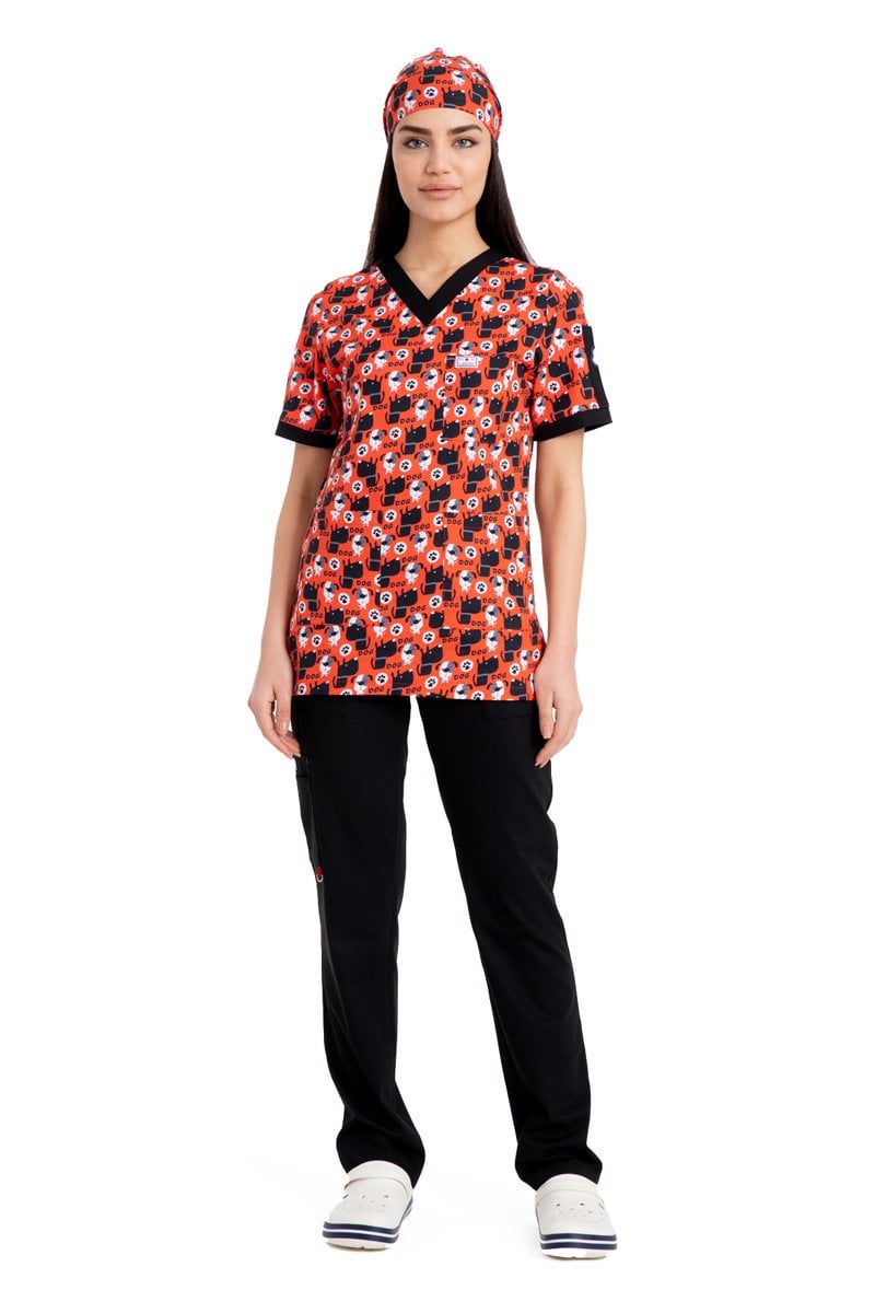 Likrali Pamuklu Kadın Tek Üst Rg03 Süper Köpekler 106