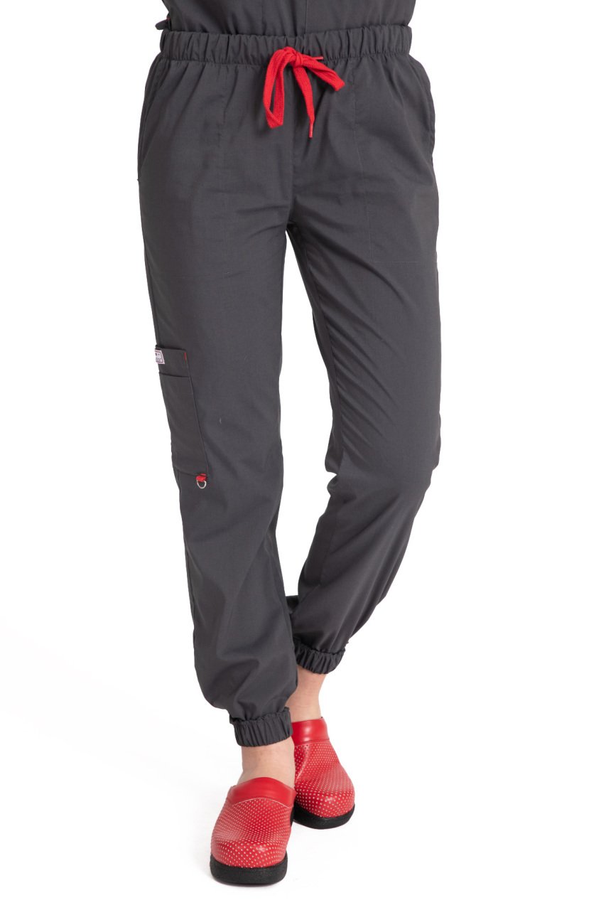 Dr jogger pantolon likralı koton kadın tek alt Füme - 60-9XL Özel Sipariş