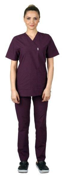 Cerrahi Forma Takımları Kadın Terikoton Kumaş Tüm Renkler 58-8XL Özel Sipariş - MÜRDÜM-39