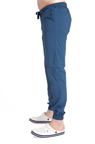 Dr Jogger Scrubs Likralı Koton Kumaş Erkek Kot Mavisi