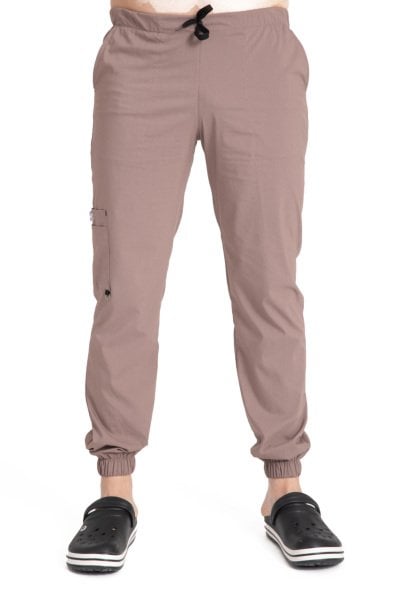 Dr Jogger Scrubs Likralı Koton Kumaş Erkek Toprak