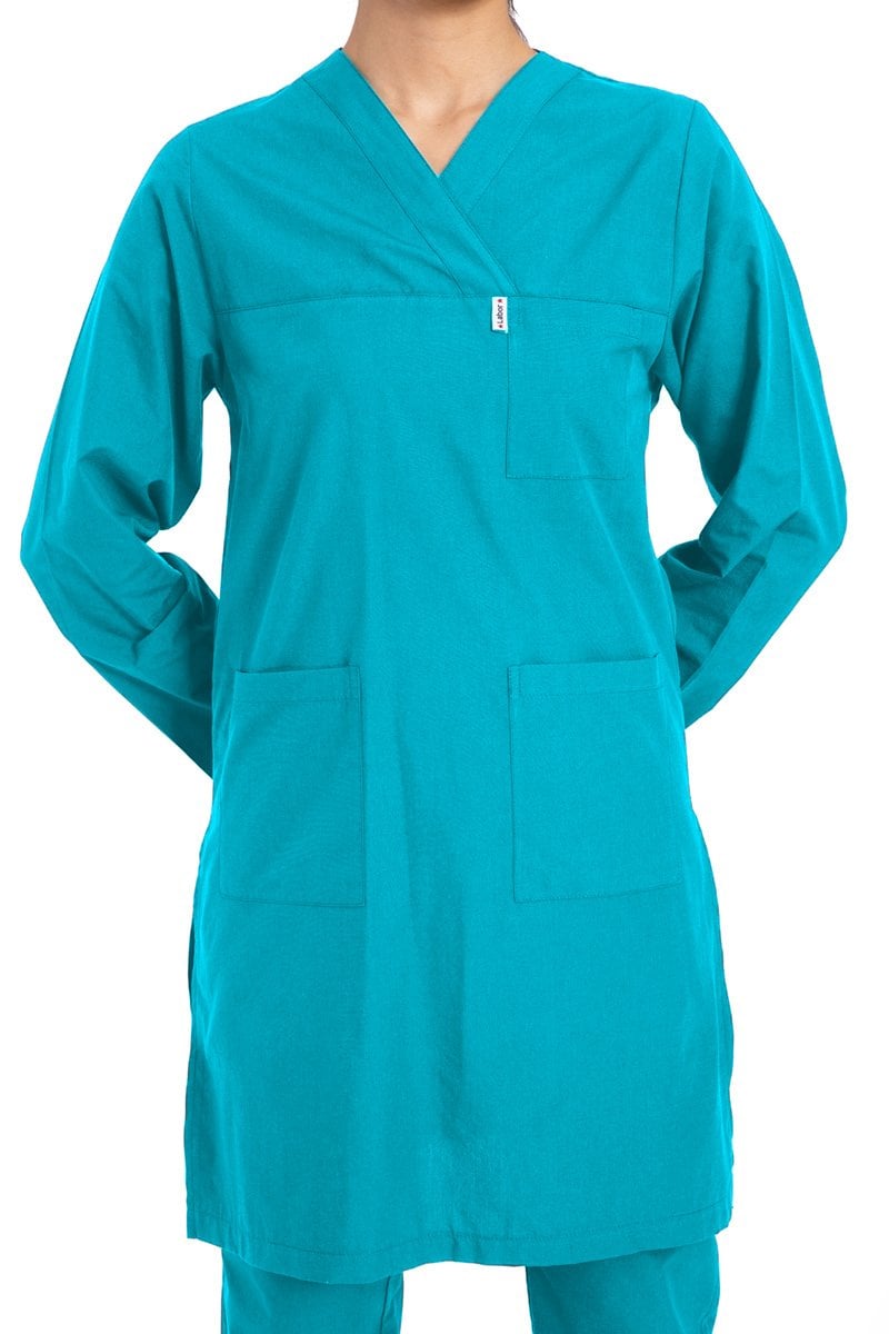 Hemşire Tesettür Terikoton Takım Tst-01 42-L - Bnt.Yeşil