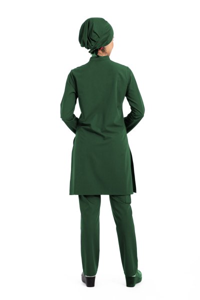 Likralı Pamuklu Tesettür Forma Tst-03 36/XS - Haki Yeşil
