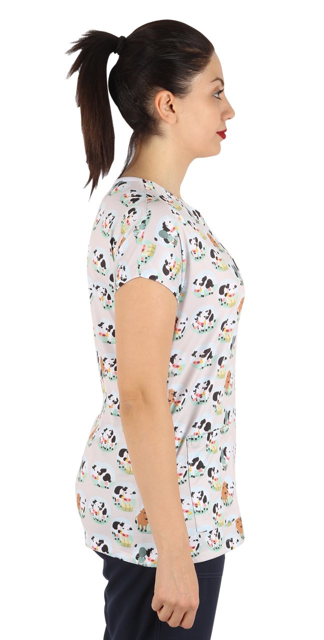 Desenli Tek Üst Bayan Model 33 Dry Touch Kumaş