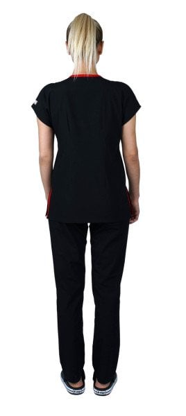 Dr.Greys Modeli Cerrahi Forma Bayan Takım Terikoton Kumaş Siyah