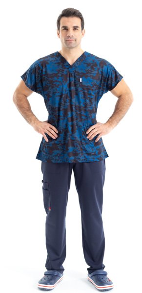 Labor Kamuflaj Desenli Cerrahi Forma | Tek Üst | Dry Touch Kumaş -23