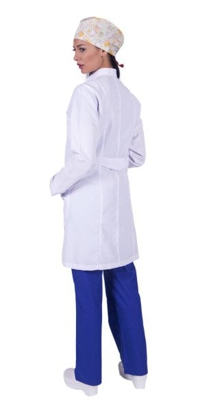 Önlük Bayan Doktor Ceket Yaka Alpaka Kumaş Bp-01-88 cm