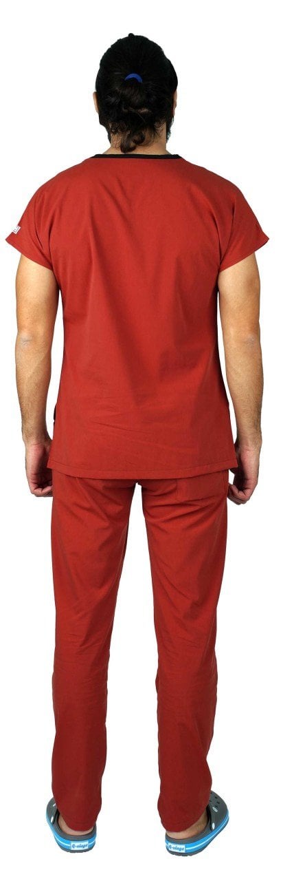 Dr Greys Model Cerrahi Forma Terikoton Erkek Kiremit