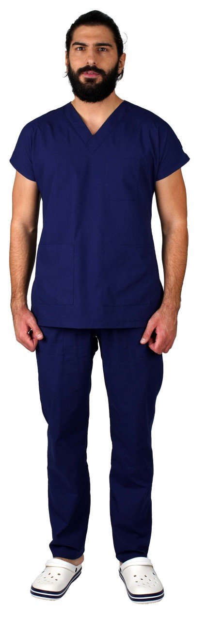 Dr Greys Model Cerrahi Forma Terikoton Açık Lacivert