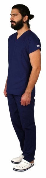 Dr Greys Model Cerrahi Forma Terikoton Açık Lacivert