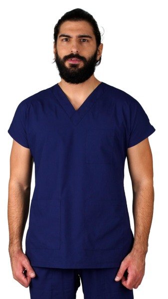 Dr Greys Model Cerrahi Forma Terikoton Açık Lacivert