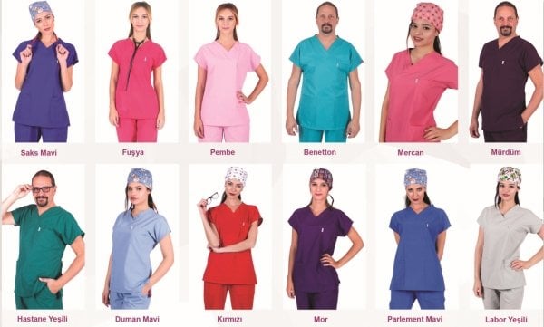 Dr.Greys Model Bayan Tek Üst Terikoton Kumaş Forma