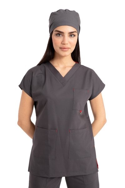 Dr Elastik Modeli Tek Üst Kadın Likralı Pamuklu