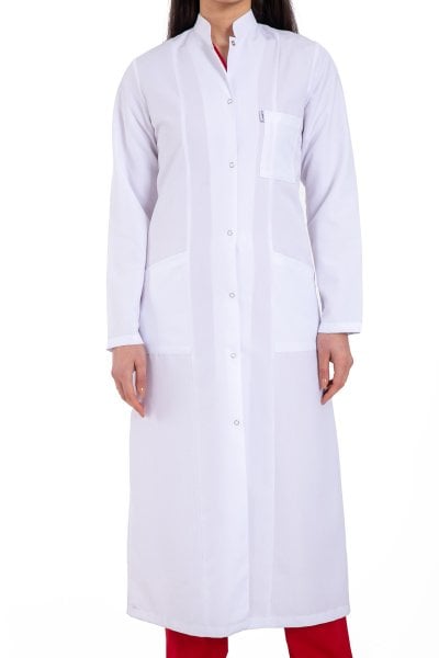 Laboratuvar Önlüğü Kadın Uzun 120 cm Boy Hakim Yaka Bp11 46-2XL