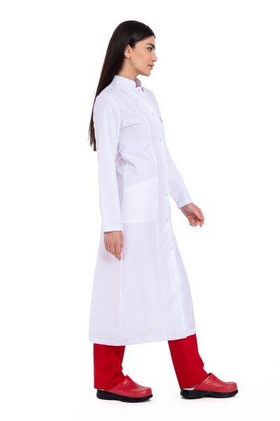 Laboratuvar Önlüğü Kadın Uzun 120 cm Boy Hakim Yaka Bp11 46-2XL