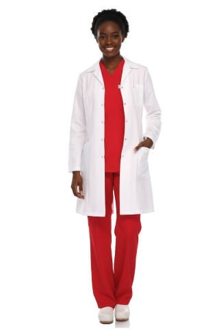 Beyaz Önlük Kadın Likralı Model BP-01