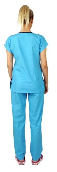 Dr Greys Modeli Cerrahi Forma Kadın Turkuaz Mavi