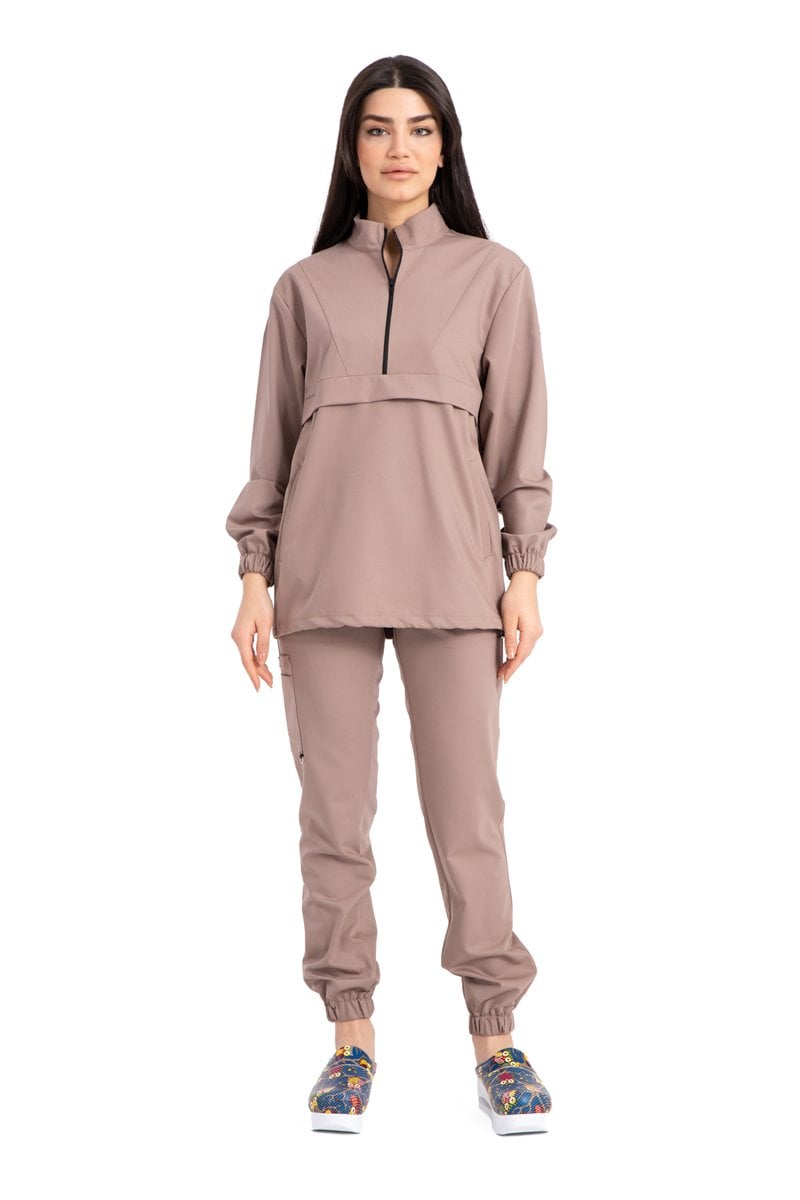 Özel tasarım cerrahi forma kanguru model kadın takım 54/6XL Özel Sipariş - Açık lacivet