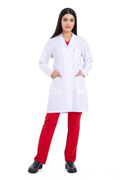 Bayan Doktor Önlük Ceket Yaka Uzun Kol BP-01