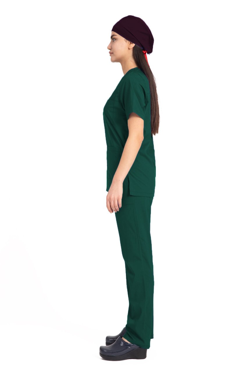 Cerrahi Forma Kadın Hâkî Yeşil Teri koton