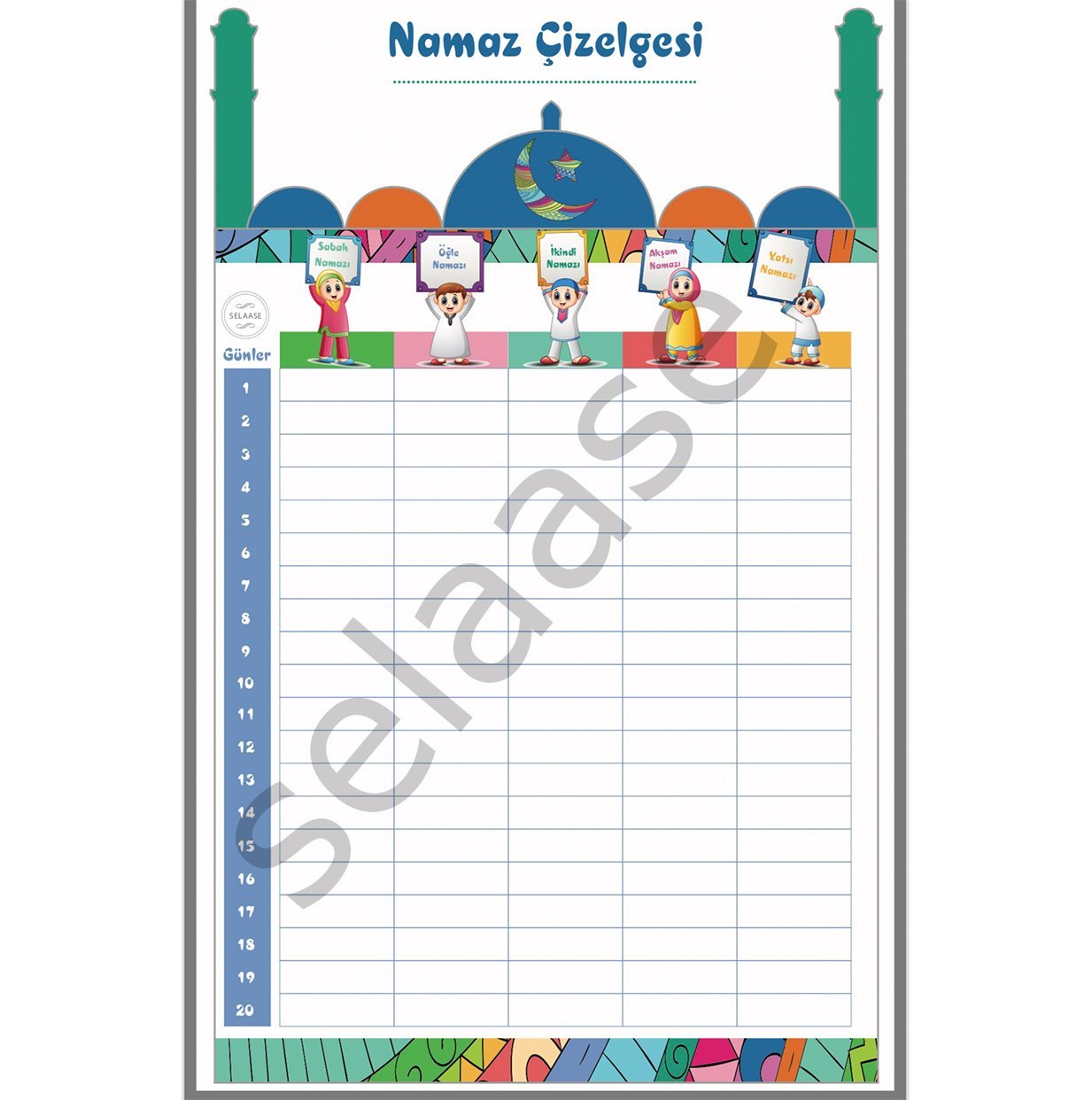 NAMAZ ÇİZELGESİ