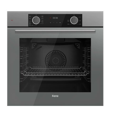Ferre FLAMEART SC Serisi Gri Set (SC408-WFA + XE63CPR +D079 ) - 65 cm'lik Kare Döküm Izgara-WOK