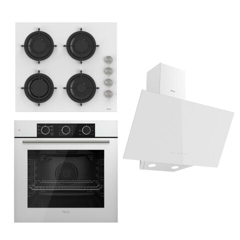 Ferre FRYART BASIC Serisi Beyaz Set (CS206 + QXE62CB+D078 )