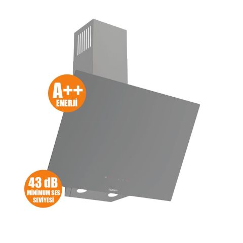 FERRE D079-SA  SILENTART SERİSİ SESSİZ DC INVERTÖR MOTORLU 60 CM GRİ DAVLUMBAZ-300M3