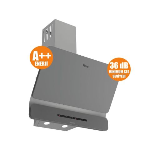 FERRE D082-SA SILENTART SERİSİ SESSİZ DC INVERTÖR MOTORLU 60 CM GRİ DAVLUMBAZ-600M3