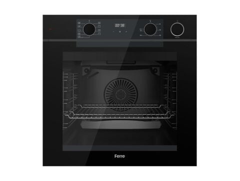 FERRE QEP64CS STEAMART - FRYART SERİSİ SİYAH ANKASTRE FIRIN (0+9 KONUM)