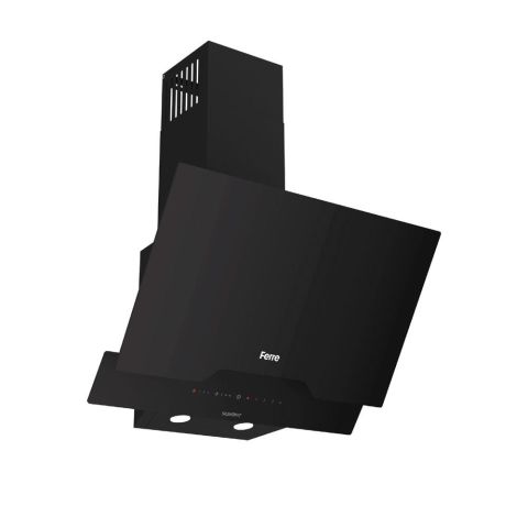 Ferre FLOWART-SILENTART Serisi Siyah Set (SC405-WFA + QBL63CS +D063-SA ) - Döküm Izgara / 65 cm Ocak