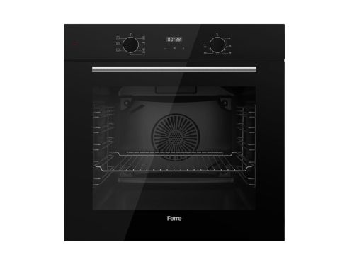 Ferre FLOWART  Serisi Siyah Set (SS205 + QBL63CS +D080 ) - Emaye Izgara