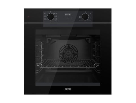 Ferre FRYART-SILENTART Serisi Siyah Set (SC405-WFA + QEP63CS +D063-SA ) - Döküm Izgara / 65 cm Ocak