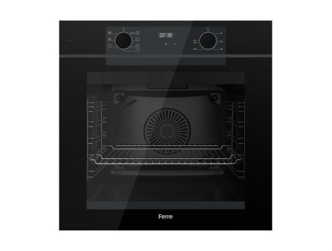 Ferre STEAMART-FRYART-SILENTART Serisi Siyah Set (SC405-WFA + QEP63CS +D080-SA ) - Döküm Izgara / 65 cm Ocak