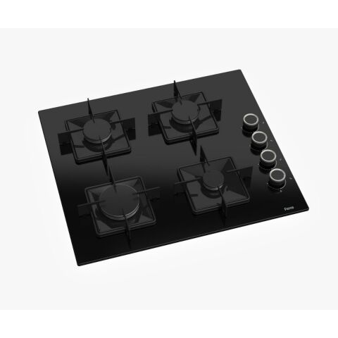 Ferre FRYART  Serisi Siyah Set (SS205 + QEP63CS +D080 ) - Emaye Izgara
