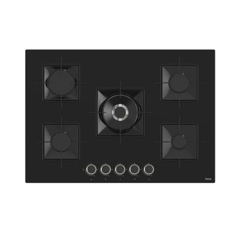 Ferre FRYART-SILENTART Serisi Siyah Set (SS035 + QEP63CS +D080-SA ) - Emaye Izgara
