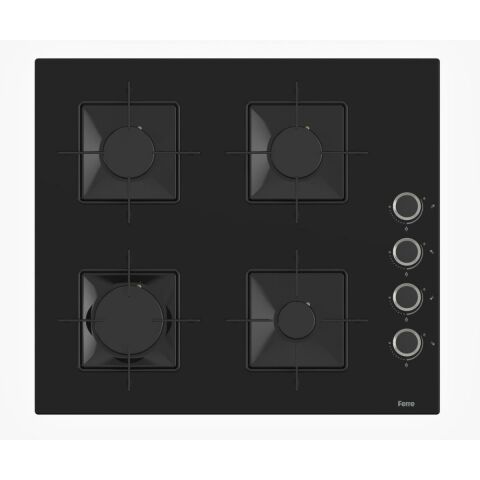 Ferre STEAMART-FRYART-SILENTART Serisi Siyah Set (SS205 + QEP64CS +D063-SA ) - Emaye Izgara