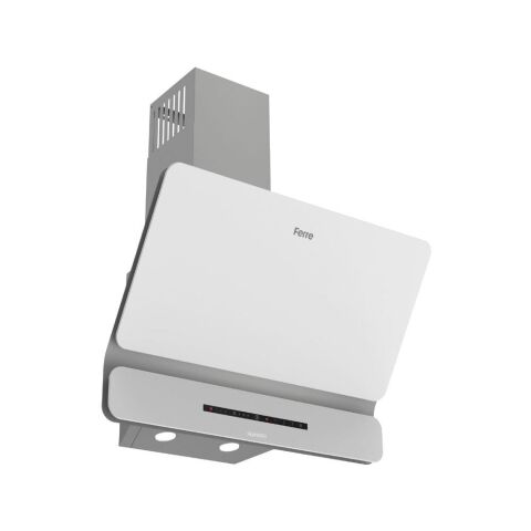 Ferre FLOWART-SILENTART Serisi Beyaz Set (SC406-WFA + QBL63CB +D081-SA ) - Döküm Izgara / 65 cm Ocak