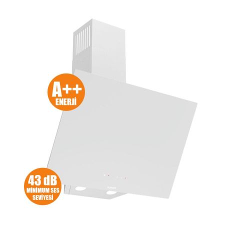 Ferre FLOWART-SILENTART Serisi Beyaz Set (CS206-FA + QBL63CB +D078-SA ) - Emaye Izgara