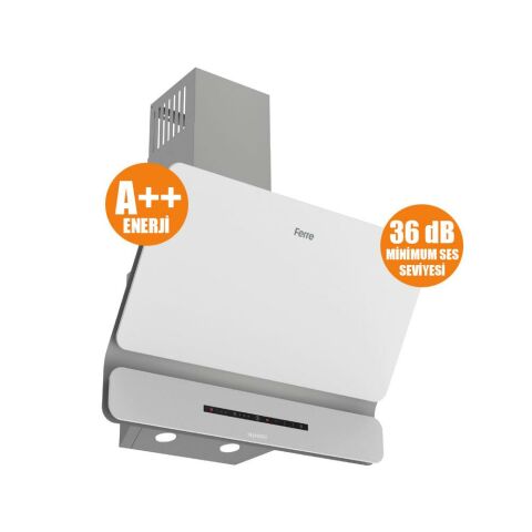 Ferre FLOWART-SILENTART Serisi Beyaz Set (CS206-FA + QBL63CB +D081-SA ) - Emaye Izgara