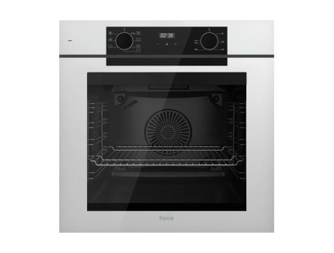 Ferre STEAMART-FRYART-SILENTART Serisi Beyaz Set (CS206-FA + QEP63CB +D064-SA ) - Emaye Izgara