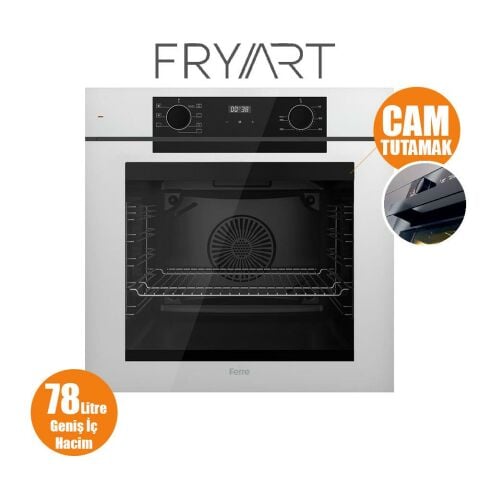 Ferre STEAMART-FRYART-SILENTART Serisi Beyaz Set (CS206-FA + QEP63CB +D064-SA ) - Emaye Izgara