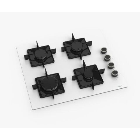 Ferre STEAMART-FRYART-SILENTART Serisi Beyaz Set (SS206 + QEP63CB +D064-SA ) - Emaye Izgara