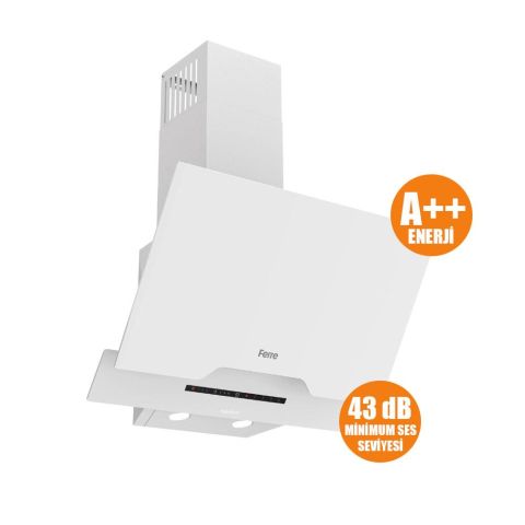 Ferre STEAMART-FRYART-SILENTART Serisi Beyaz Set (SC406-WFA + QEP64CB +D064-SA ) - Döküm Izgara / 65 cm Ocak